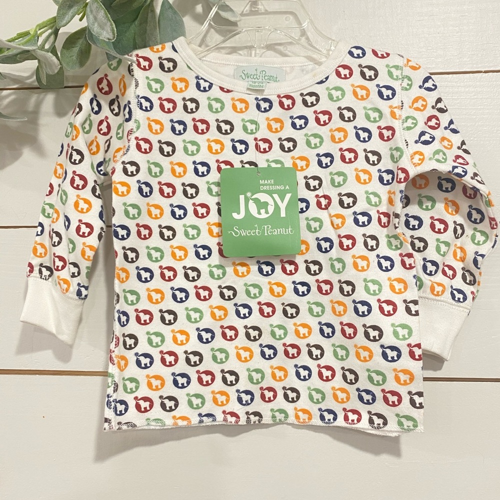 Elephant Sweet Peanut Top Sz 18-24 M